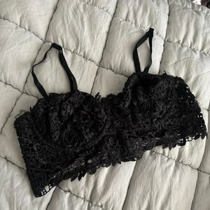 Black Lace Lingerie Bra Size Medium
